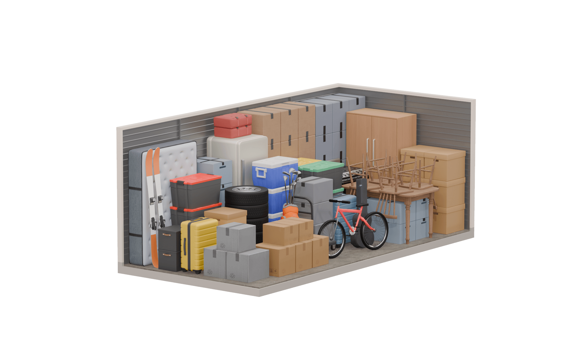 10' x 20' storage unit render