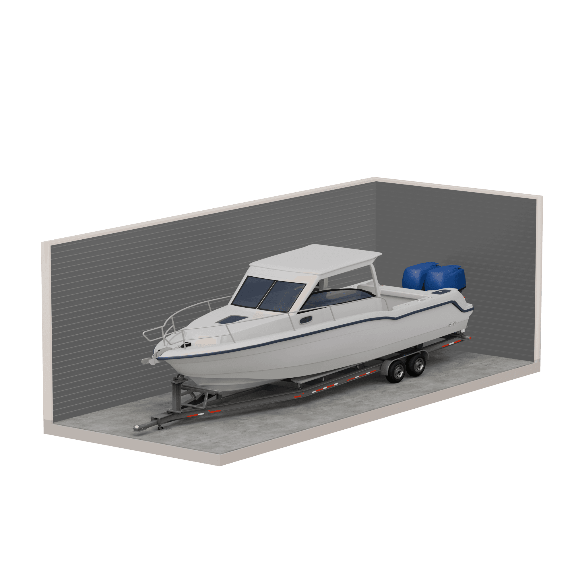 12' x 30' Enclosed Parking render