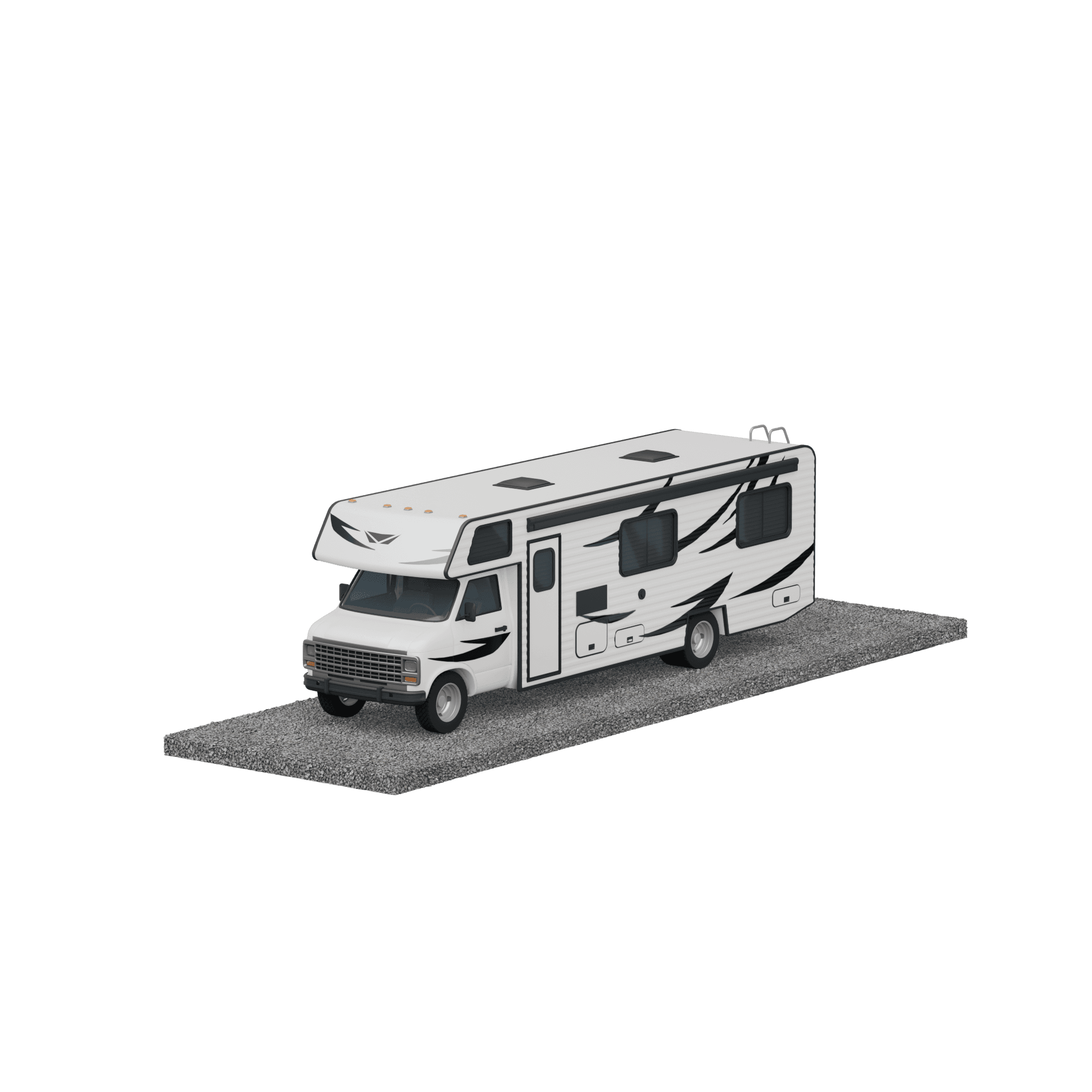 12' x 40' Uncovered Parking render