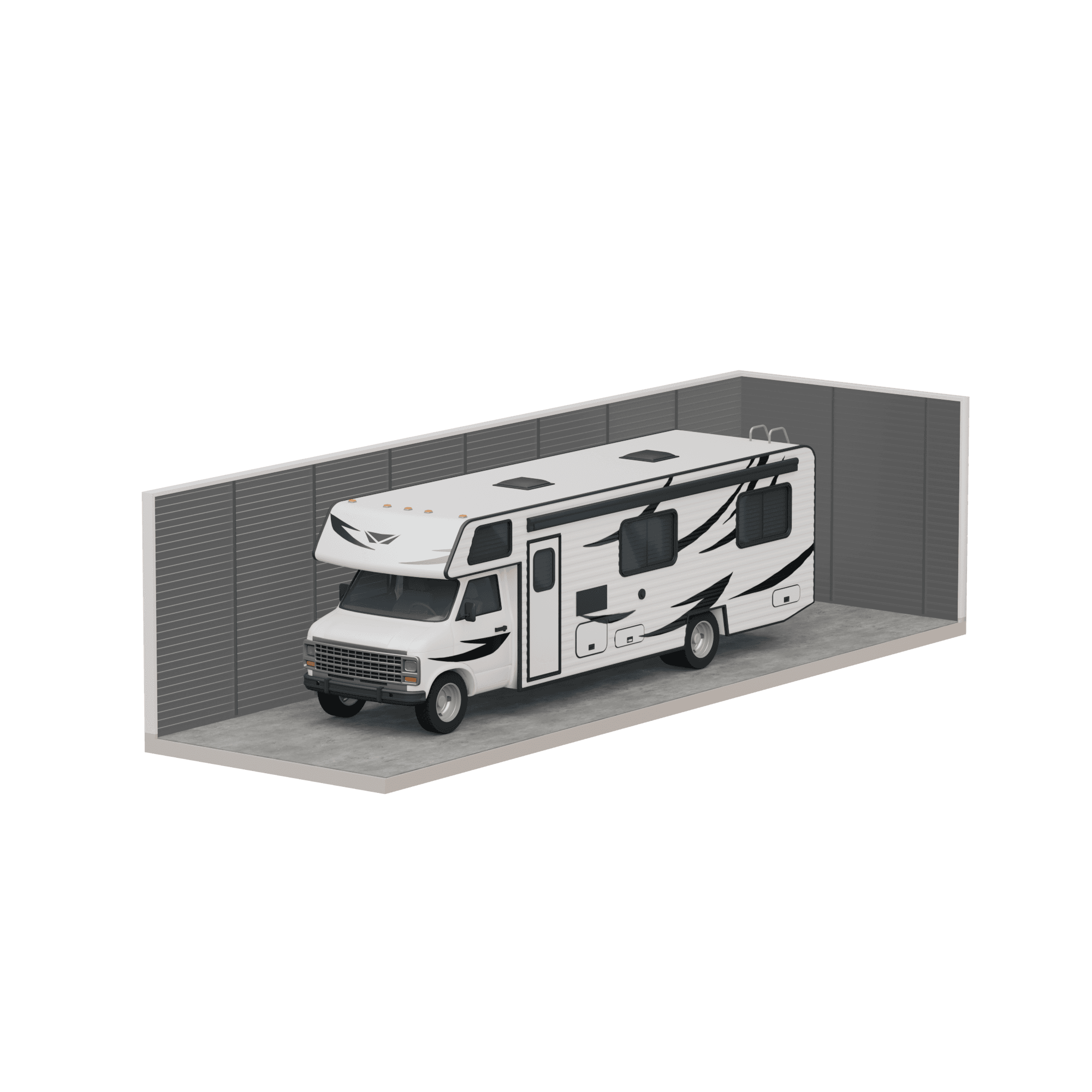 12' x 40' Enclosed Parking render