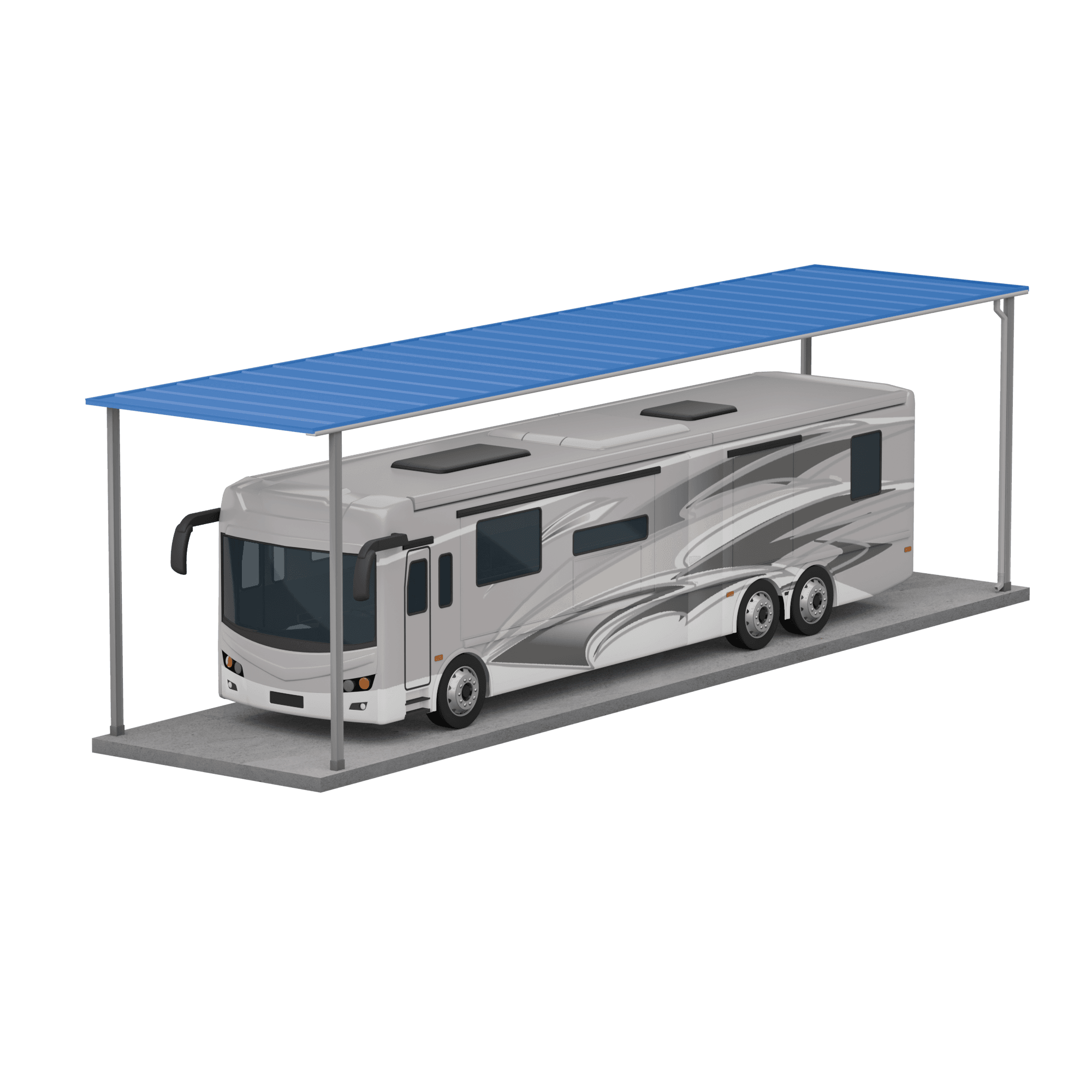 12' x 50' Covered Parking render