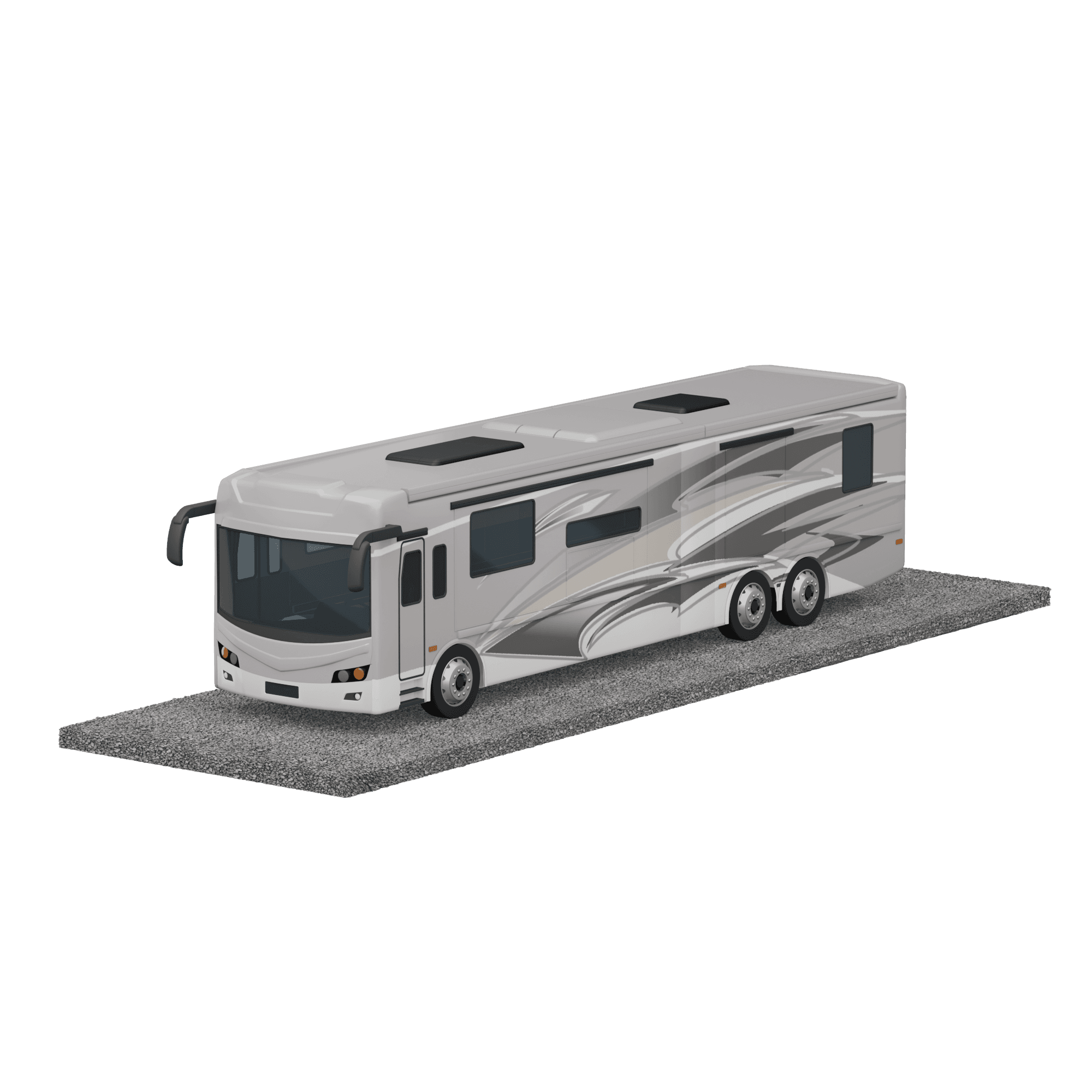 15' x 50' Uncovered Parking render