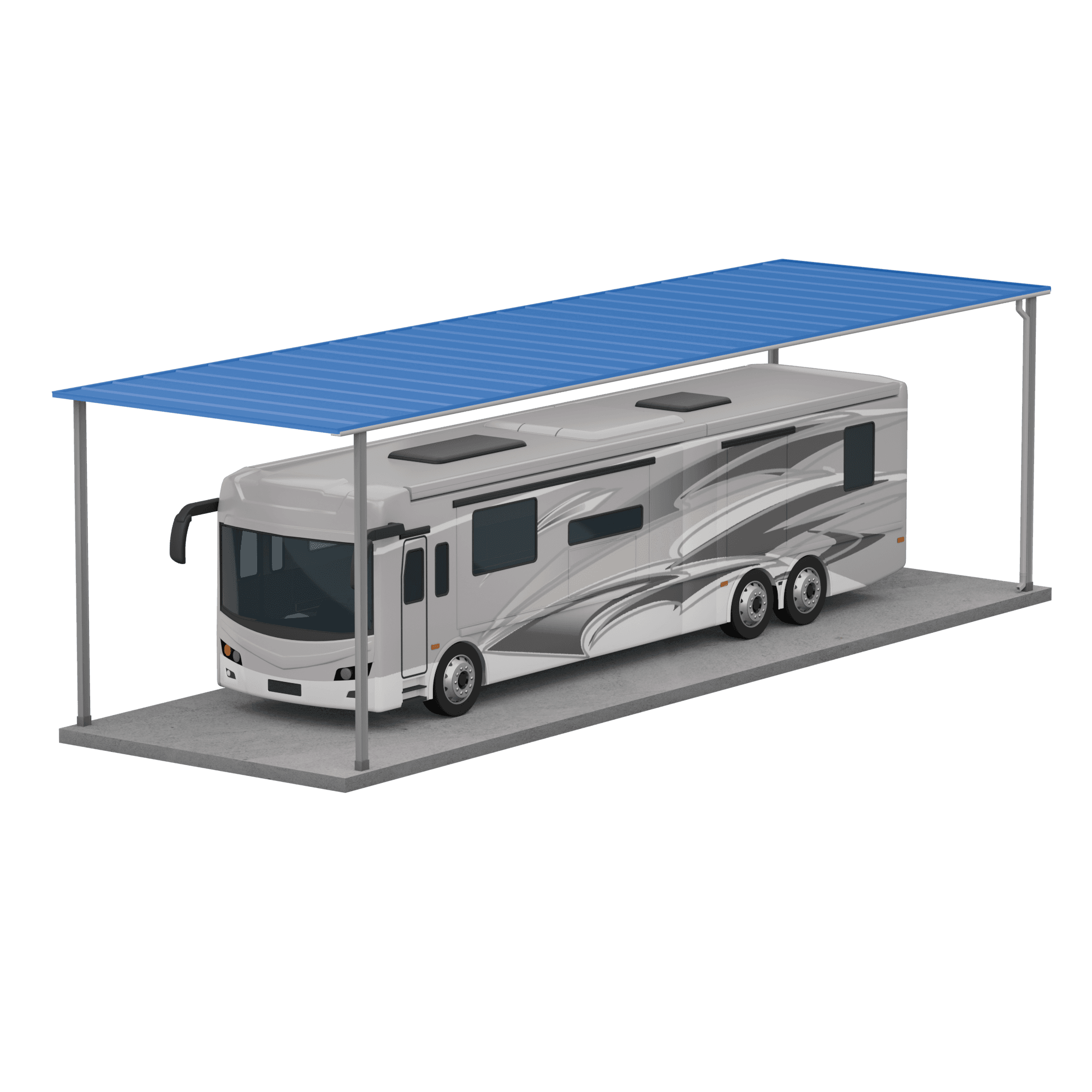15' x 50' Covered Parking render