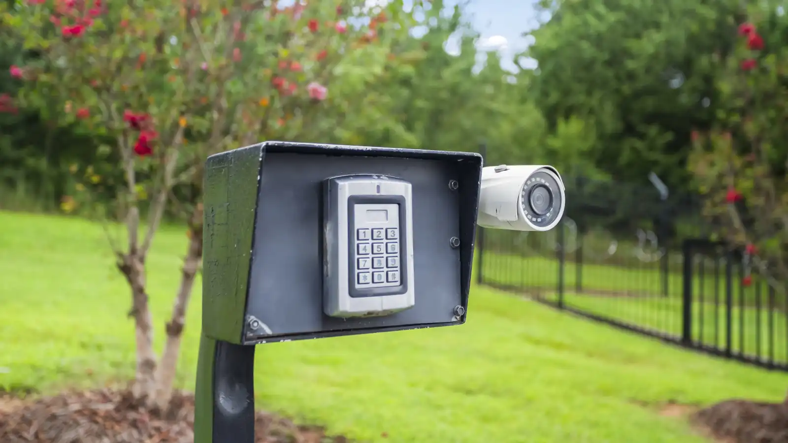 gate with keypad